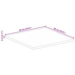 vidaXL Dessus de table 60x60x2 5 cm carré bois massif de manguier brut