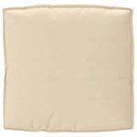 vidaXL Coussin pour assise de palette Beige 80 x 80 x 12 cm