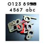 Numéro TER- Numéro adhésif pour boîtes aux lettres- Pierre véritable 50 mm  Excalibur