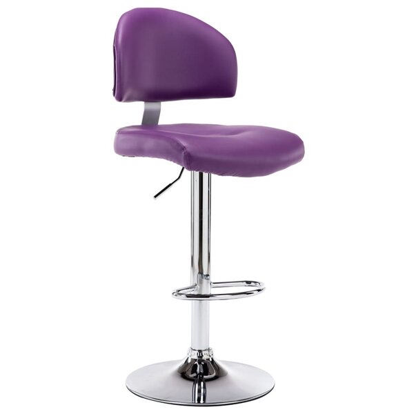 vidaXL Tabouret de bar Violet Similicuir