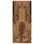 vidaXL Garde-robe vieux bois 80x52x180 cm bois d'ingénierie
