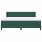 vidaXL Lit à ressorts avec matelas noir 100x200 cm en velours