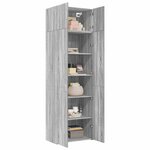 vidaXL Armoire de rangement sonoma gris 70x42 5x225 cm