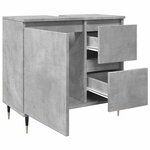 vidaXL Armoire de salle de bain gris béton 65x33x60 cm