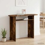 vidaXL Table console Chêne fumé 100 x 39 5 x 75 cm Bois d'ingénierie