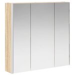 vidaXL Armoire Miroir de Salle de Bain Chêne Sonoma