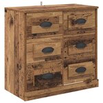 vidaXL Buffet Bois Ancien 70 x 35 5 x 67 5 cm Bois d'ingénierie