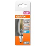 Osram ampoule led flamme clair filament 4w=40 e14 froid