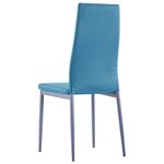 vidaXL Ensemble à dîner 7 Pièces Bleu