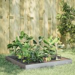 vidaXL Lit surélevé de jardin 100x100x18 5 cm acier inoxydable