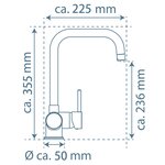 EISL Mitigeur d'évier FUTURA noir