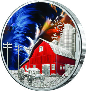 Monnaie TORNADO Forces of Nature 2 Oz Argent 5$ Niue 2024