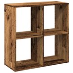 vidaXL Étagère séparatrice de pièce vieux bois 69 5x29x69 5 cm