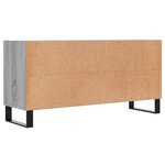 vidaXL Meuble TV sonoma gris 103 5x30x50 cm bois d'ingénierie