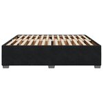 vidaXL Cadre de lit sans matelas noir 200x200 cm velours