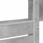 vidaXL Lit Superposé pour Enfants avec stockage Gris béton 90 x 190 cm