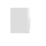 vidaXL Meuble TV Blanc brillant 150x33 5x45 cm Bois d'ingénierie