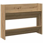 vidaXL Armoire à chaussures murale chêne artisanal bois d'ingénierie