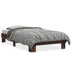 vidaXL Cadre de lit sans matelas chêne marron 90x200 cm