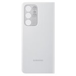 Smart clear view cover s21 ultra gris clair