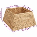 vidaXL Collier de sapin de Noël Marron 50 x 50 x 25 cm Jacinthe d'eau