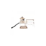 AXI Classic Liam Maisonnette avec Balancoire Double Marron Blanc Toboggan Gris
