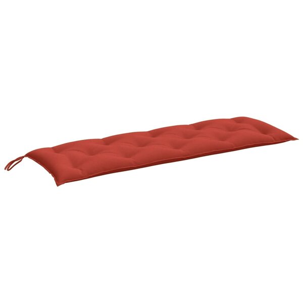 vidaXL Coussin de banc de jardin rouge mélangé 150x50x7 cm tissu