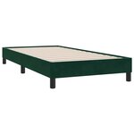 vidaXL Cadre de lit sans matelas vert foncé 90x210 cm velours