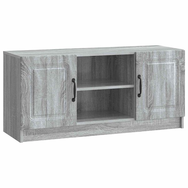 vidaXL Meuble TV Sonoma gris 102 x 34 5 x 47 cm Bois d'ingénierie