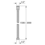 Tiger Flexible de douche Excellencehose 150 cm Chrome