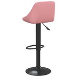 vidaXL Tabouret de bar Rose Velours