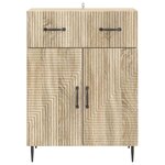 vidaXL Buffet Chêne Sonoma 66 x 34 5 x 89 5 cm Bois d'ingénierie