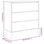 Finori Commode Lusk 03A chêne sonoma 80x38 5x87 cm