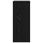 vidaXL Supports de plantes 2 Pièces Chêne noir 30x30x70 cm Bois reconstitué