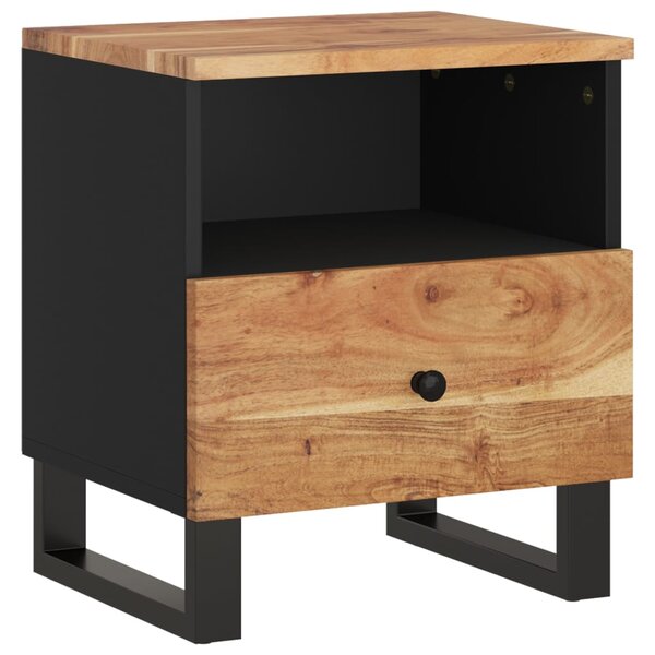 vidaXL Table de chevet Bois d'acacia solide et d'ingénierie