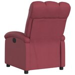 vidaXL Fauteuil inclinable électrique Rouge bordeaux Tissu
