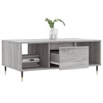 vidaXL Table basse Sonoma gris 90x50x36 5 cm Bois d'ingénierie