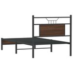 vidaXL Cadre de lit sans matelas chêne marron 90x200cm bois ingénierie