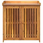 vidaXL Armoire de jardin Marron 93 x 41.5 x 98cm Bois d'Acacia Massif