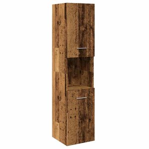 vidaXL Armoire de salle de bain suspendue vieux bois bois d'ingénierie