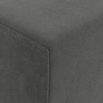 vidaXL Canapé-lit pliable Gris foncé 200 x 70 x 15 cm Velours