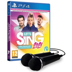 Lets Sing 2021 Hits français + 2 Micros Jeu PS4