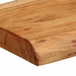 vidaXL Étagères murales 2 Pièces 30x20x3 5 cm bois massif d'acacia