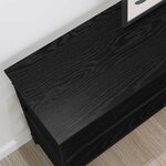 vidaXL Table console Chêne noir 100 x 32 x 75 cm Bois d'ingénierie