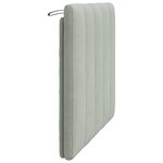 vidaXL Coussin de tête de lit Hanko gris clair 100 cm velours