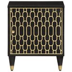 vidaXL Table de chevet 40x33x46 cm Bois de manguier solide