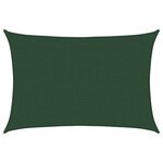 vidaXL Voile d'ombrage 160 g/m² Vert foncé 4x5 m PEHD