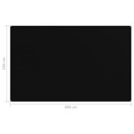 vidaXL Tapis de tente 250x400 cm Noir