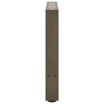 vidaXL Pieds de table basse en acier naturel 2 pièces 50 x (42-43) cm Acier