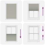 vidaXL Store plissé gris clair 95x150 cm largeur du tissu 94 4 cm